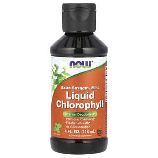 NOW Foods, Liquid Chlorophyll, Extra Strength, flüssiges Chlorophyll, extra stark, Minze, 118 ml (4 fl. oz.)