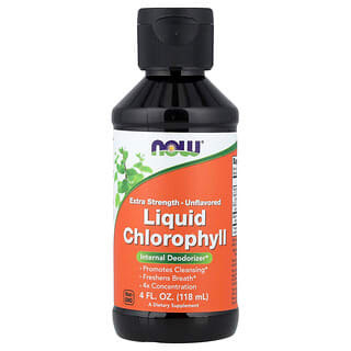 NOW Foods, Flydende klorofyl, ekstra styrke, uden smag, 118 ml