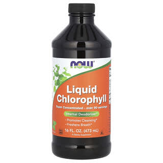 NOW Foods, Chlorophylle liquide, Menthe naturelle, 473 ml