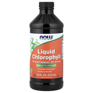 NOW Foods, Liquid Chlorophyll, Mint , 16 fl oz (473 ml)