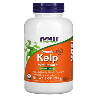 NOW Foods, Kelp Orgânico, Pó Puro, 8 oz (227 g)
