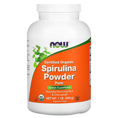 NOW Foods, Espirulina orgánica certificada en polvo, 454 g (1 lb)