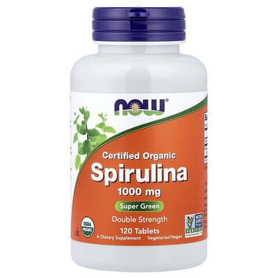 NOW Foods, Spirulina, 1,000 mg, 120 Tablets