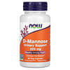 D-manosa, 1500 mg, 60 cápsulas vegetales (500 mg por cápsula)