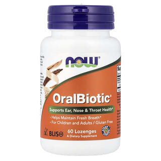 NOW Foods, OralBiotic, 60 Lozenges