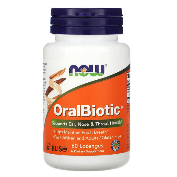NOW Foods, OralBiotic, 60 pastillas