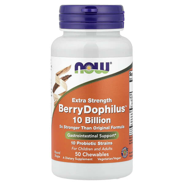 NOW Foods Berry Dophilus™, 50 Chewables