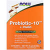 Probiotic-10 + Inulin, Unflavored, 24 Packets, 2.54 oz (72 g)
