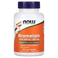 NOW Foods, Bromelain, 500 mg, 120 Veg Capsules