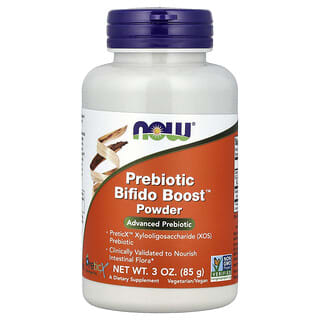 NOW Foods, Prebiotic Bifido Boost, Suplemento prebiótico en polvo, 85 g (3 oz)