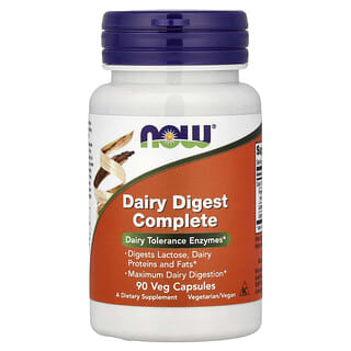 NOW Foods, Dairy Digest Complete, 90 Veg Capsules