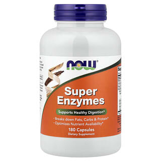 NOW Foods, Super Enzymes, 180 Capsules