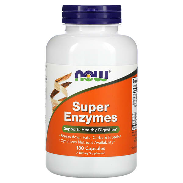 NOW Foods, Super Enzymes, 180 Capsules
