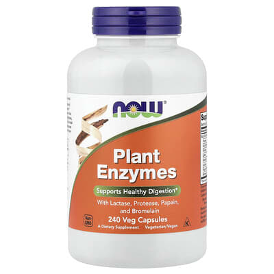 NOW Foods, Plant Enzymes, 240 Vegetable Capsules