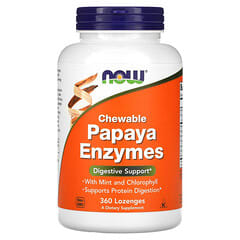 NOW Foods, Chewable Papaya Enzymes, 360 Lozenges