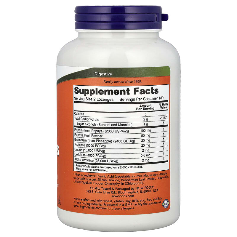 papaya enzymes with tirzepatide Chewable Papaya Enzymes, 360 Lozenges