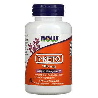 NOW Foods, 7-KETO, 100 мг, 120 растительных капсул