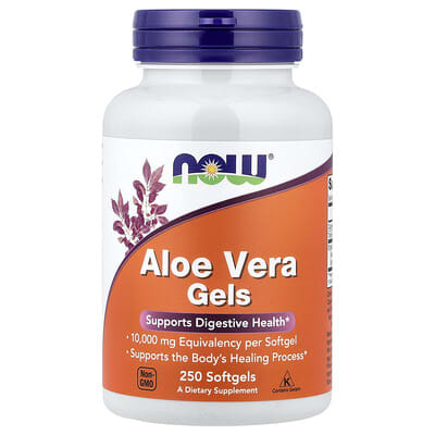 NOW Foods, Aloe Vera Gel, 250 Softgels (50 mg each softgel)