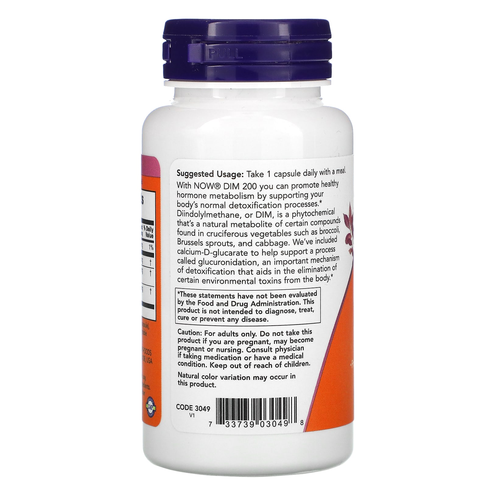 NOW Foods, DIM 200, 90 Veg Capsules