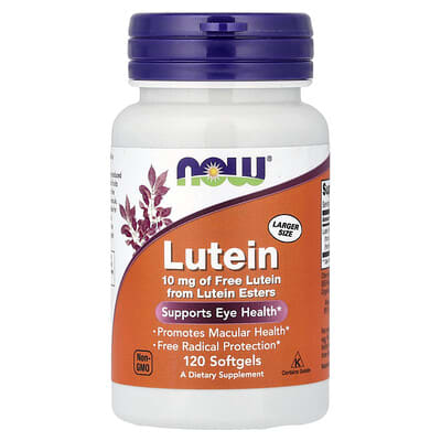 NOW Foods, Lutein, 10 mg, 120 Softgels NOW Foods, Lutein, 10 mg, 120 Softgels