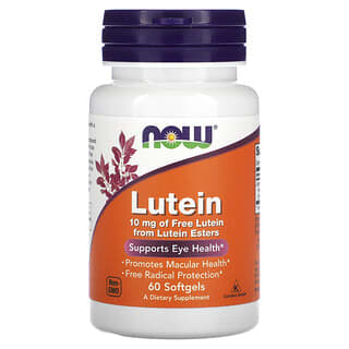 NOW Foods, Lutein, 10 mg, 60 Softgels