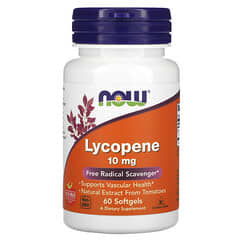 NOW Foods, Licopeno, 10 mg, 60 cápsulas softgel