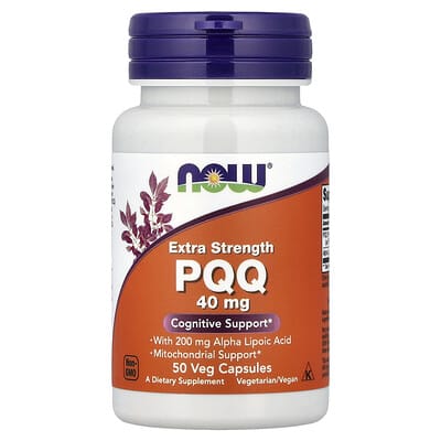 NOW Foods, PQQ With Alpha-Lipoic Acid, 50 Veg Capsules