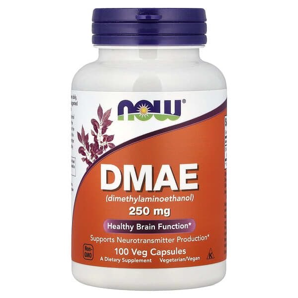 DMAE, 250 mg, 100 Veg Capsules