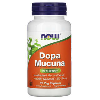 NOW Foods, Dopa Mucuna, 90 растительных капсул