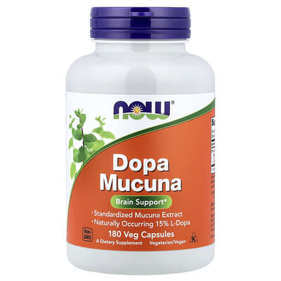 NOW Foods, Dopa Mucuna, 180 Veg Capsules