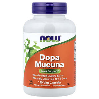 NOW Foods, Dopa Mucuna, 180 Cápsulas Vegetais