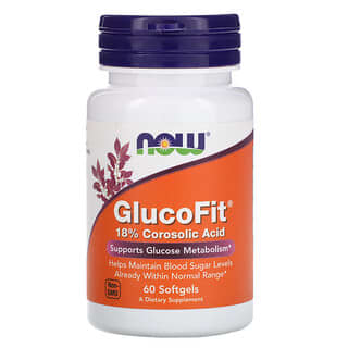 NOW Foods, GlucoFit, 60 Softgels
