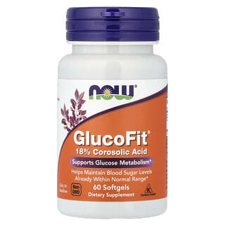 NOW Foods, GlucoFit, 소프트젤 60정(소프트젤 1정당 1.334mg)
