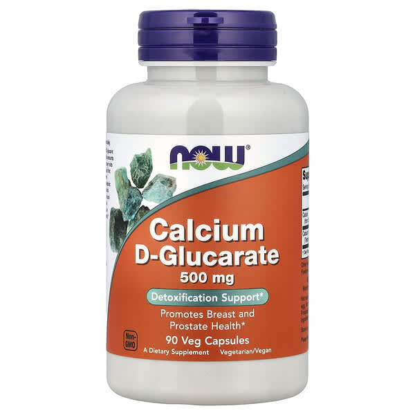 Calcium D-Glucarate, 500 mg, 90 Veg Capsules