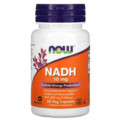 NOW Foods, NADH, 10 mg, 60 Cápsulas Vegetais