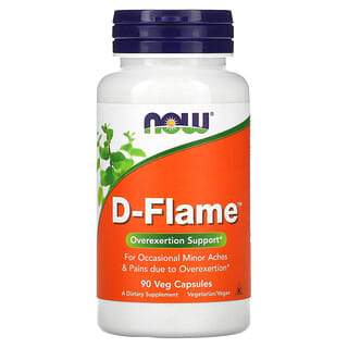 NOW Foods, D-Flame，90 粒素食胶囊