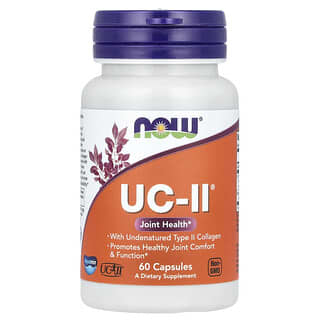 NOW Foods, UC-II Joint Health with Undenatured Type II Collagen, UC-II Gelenkgesundheit mit nicht denaturiertem Kollagen Typ II, 60 Kapseln