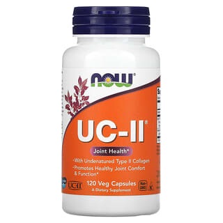 NOW Foods, UC-II para la salud articular, Colágeno no desnaturalizado de tipo II, 120 cápsulas vegetales