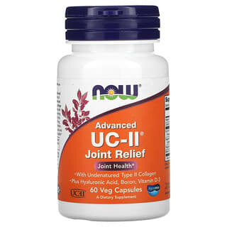 NOW Foods, Advanced UC-II Joint Relief, 60 Cápsulas Vegetais