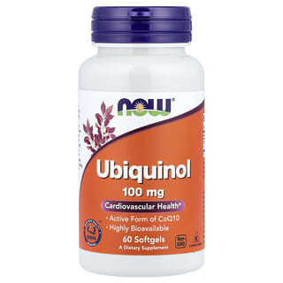 NOW Foods, Ubiquinol, 100mg, 소프트젤 60정