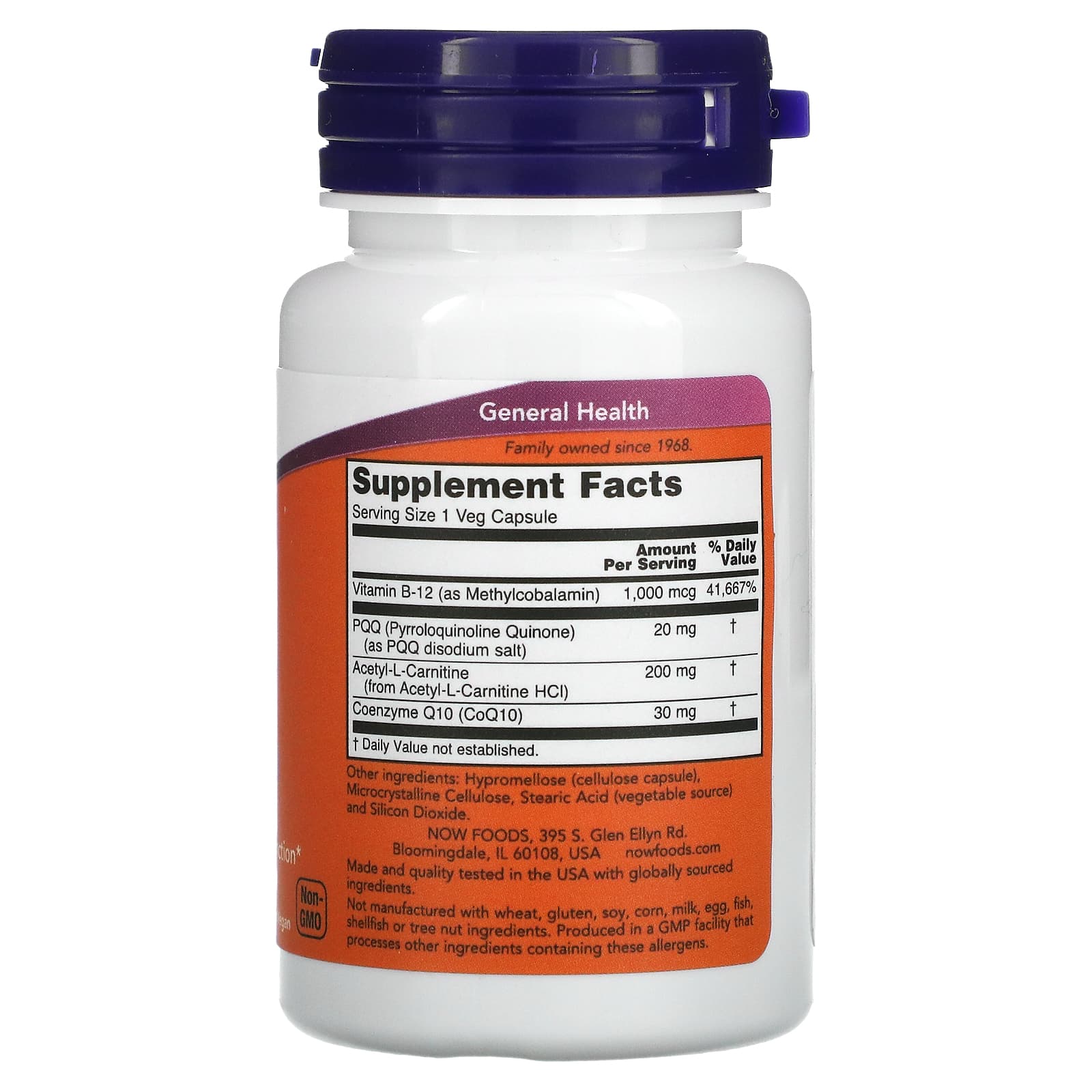 NOW Foods, PQQ Energy, 30 Veg Capsules