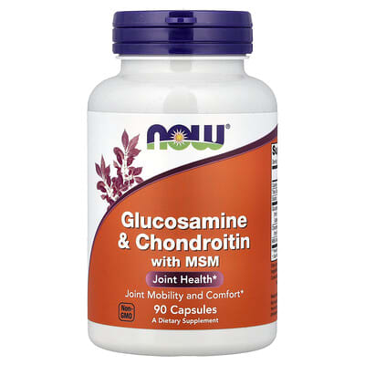 NOW Foods, Glucosamine and Chondroitin with MSM, 90 Capsules