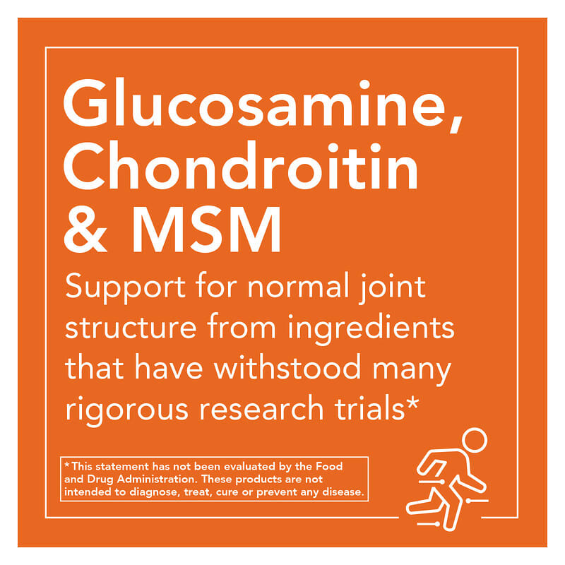NOW Foods, Glucosamine & Chondroitin with MSM, 180 Veg Capsules