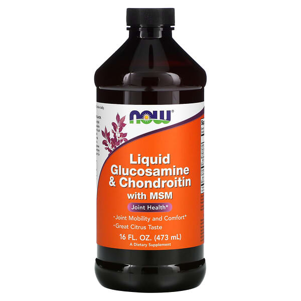 NOW Foods, Glicosamina Líquida e Condroitina com MSM, 473 ml (16 fl oz)