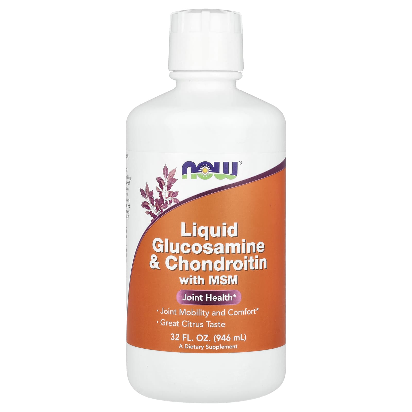 NOW Foods, Liquid Glucosamine & Chondroitin with MSM, Citrus, 32 fl oz ...
