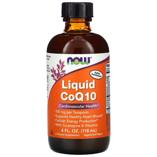 NOW Foods, CoQ10 liquide, 100 mg, 118 ml
