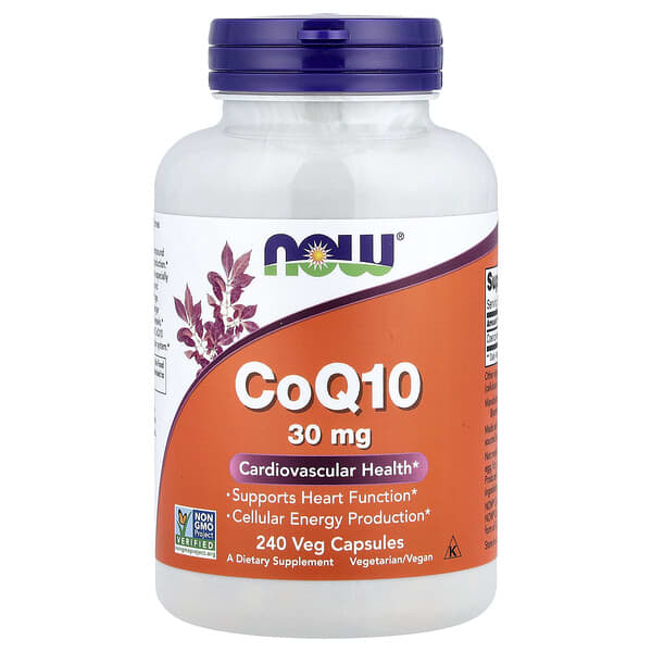 NOW Foods CoQ10, 30 mg, 240 Veg Capsules