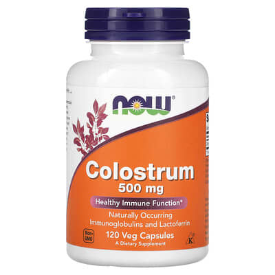 NOW Foods, Colostrum, 500 mg, 120 Vegetarian Capsules