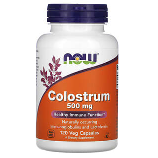 NOW Foods, Colostrum, 500 mg, 120 capsules végétariennes