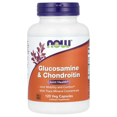 NOW Foods, Glucosamine + Chondroitin, 120 Vegetarian Capsules